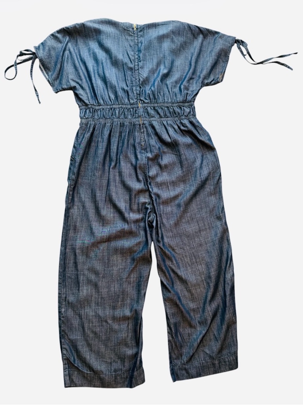 Melissa McCarthy Seven7 Embroidered Denim Wide Leg Jumpsuit Size XL NWOT - Picture 5 of 12